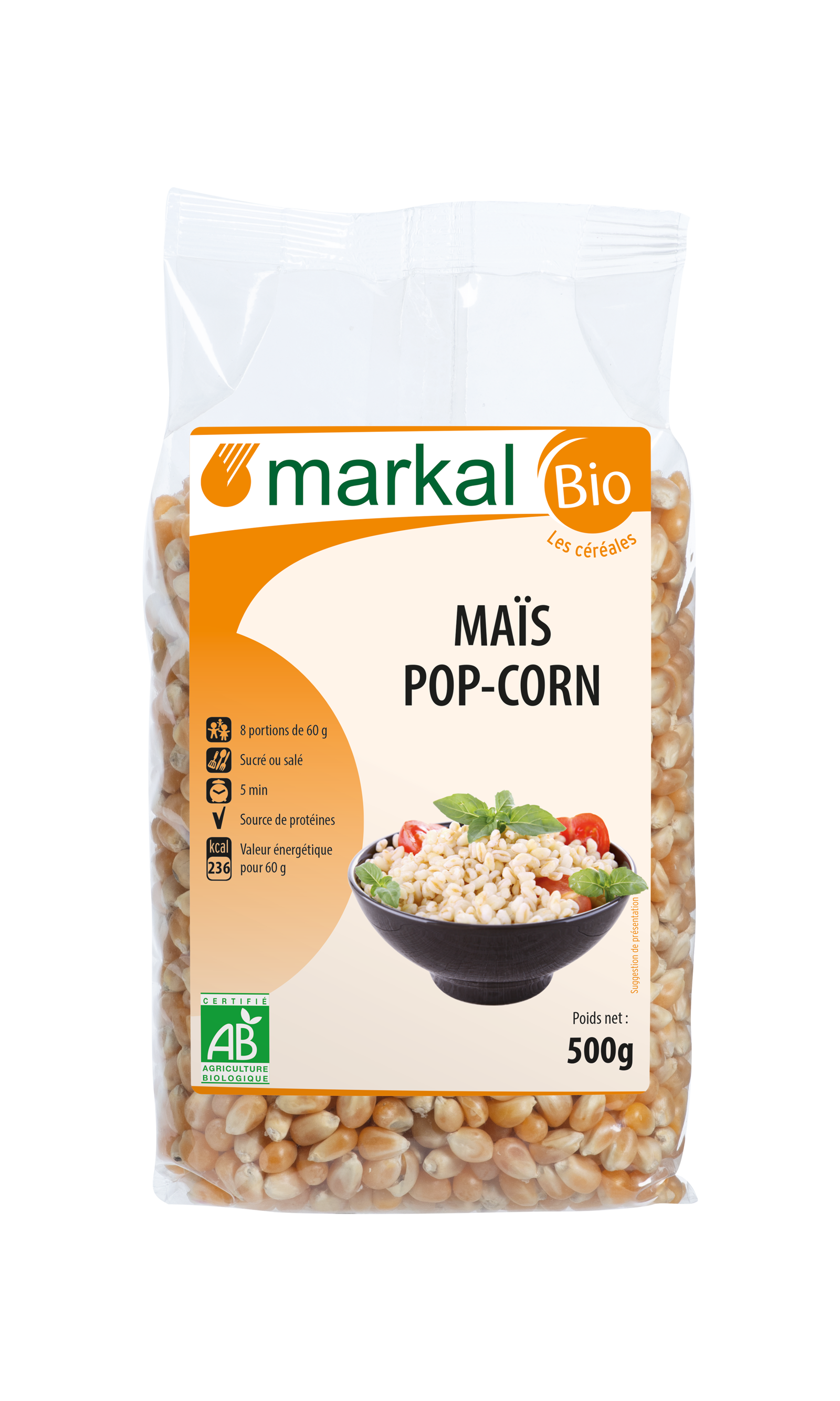 [Nhập Khẩu] Bắp bỏng hữu cơ - Markal, 500gr.