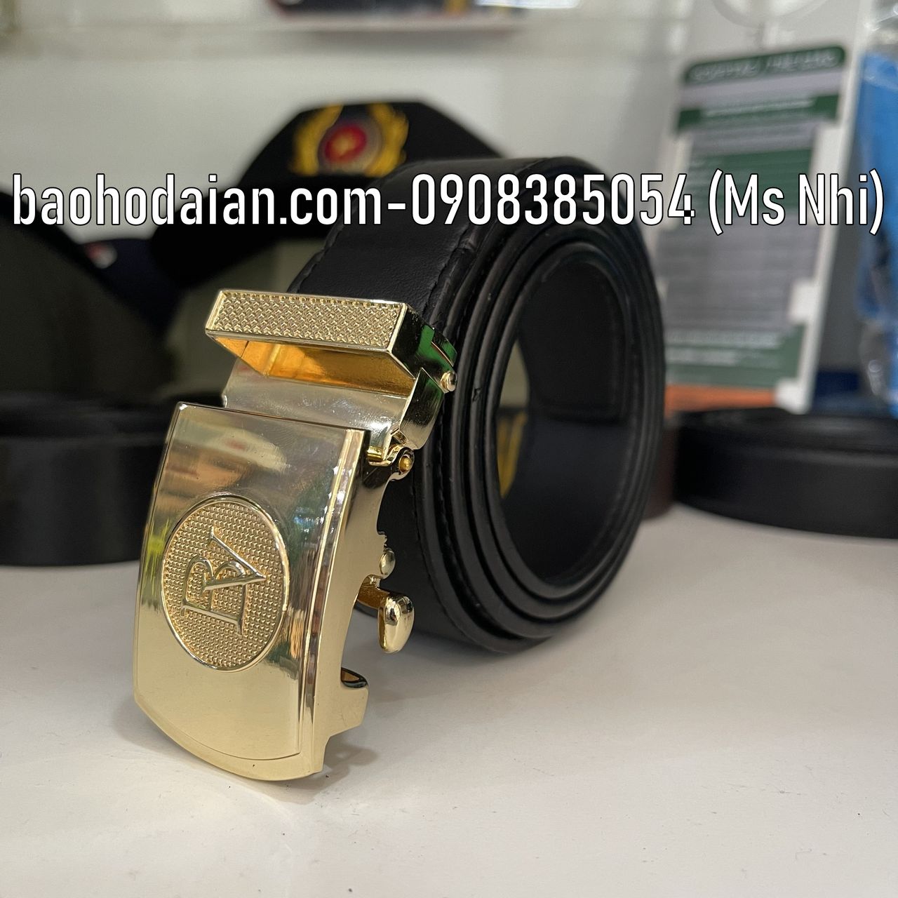 Thắt lưng da bảo vệ mặt vàng theo tiêu chuẩn TT08