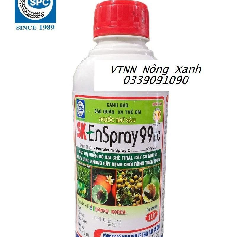 Dầu khoáng SK Enspray 99EC 1Lít - Thuốc trừ sâu nhện đỏ, nhện lông nhung
