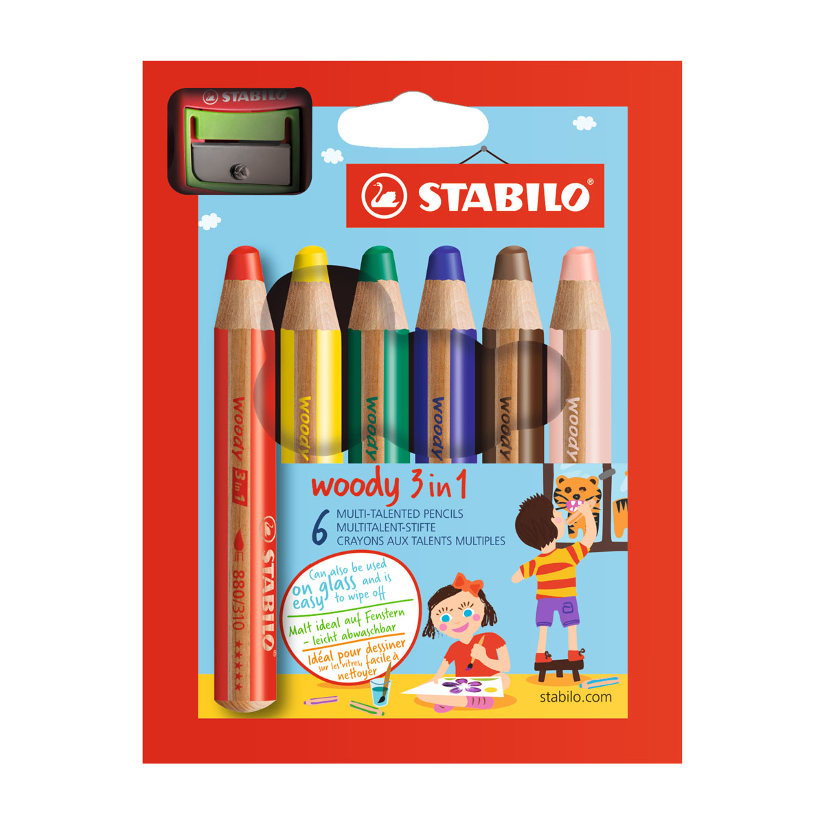 Stabilo Woody 3 in 1 - 18 Set