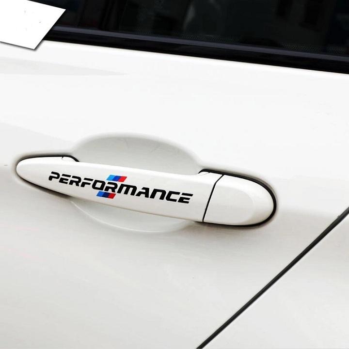 [HCM]Bộ 4 tem dán tay nắm cửa xe ô tô Performance