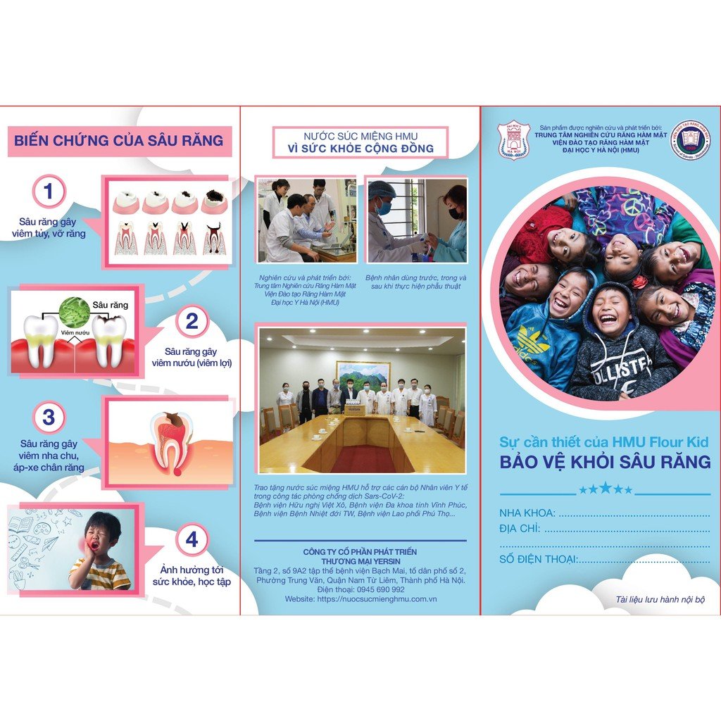 [Chính Hãng] Nước Súc Miệng HMU Fluor Kid Dành Cho Trẻ Em