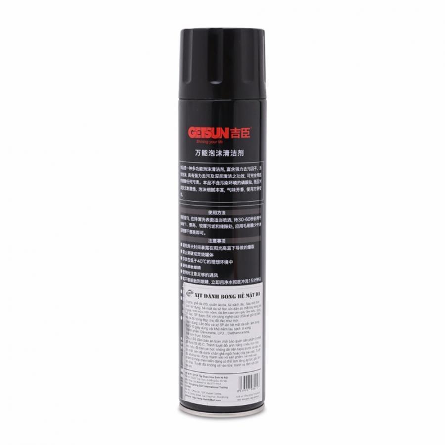 [HCM]Chai xịt bọt rửa lốp xe chuyên dụng Getsun 650ml MSS79