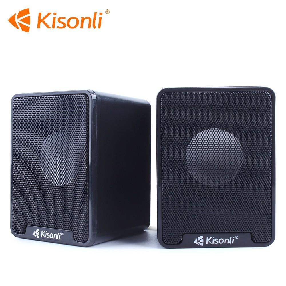 Loa vi tính 2.0 kisonli k100 jack 3.5 kiểu dáng gọn nhẹ
