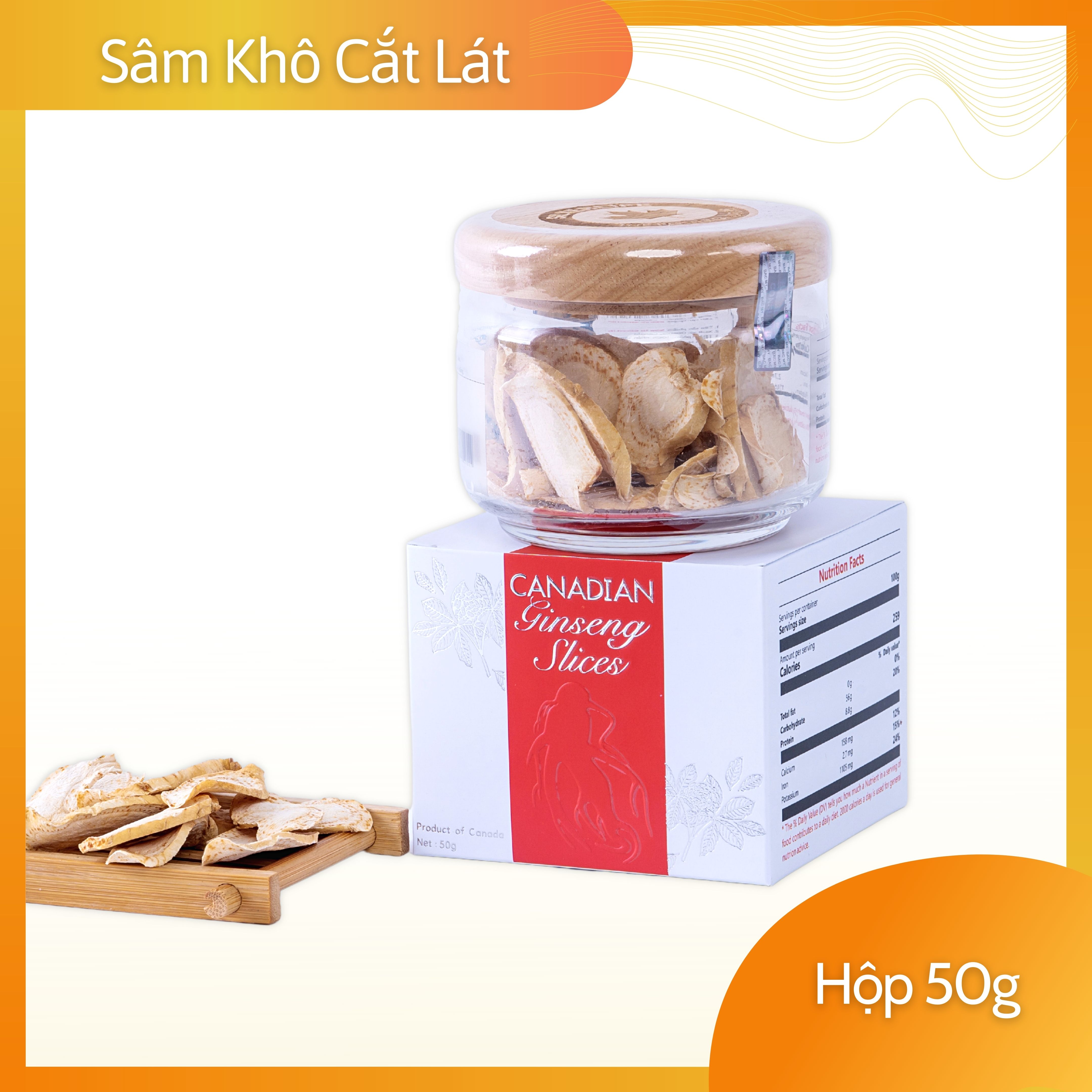 Nhân sâm Canada SilverLife Slice | Nhân Sâm Khô Cắt Lát Tiện Dụng