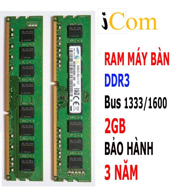 Bảng giá RAM DDR3 2GB BUS 1333 BẢO HÀNH 3 NĂM - RAM DDR3 2GB 1333 Phong Vũ