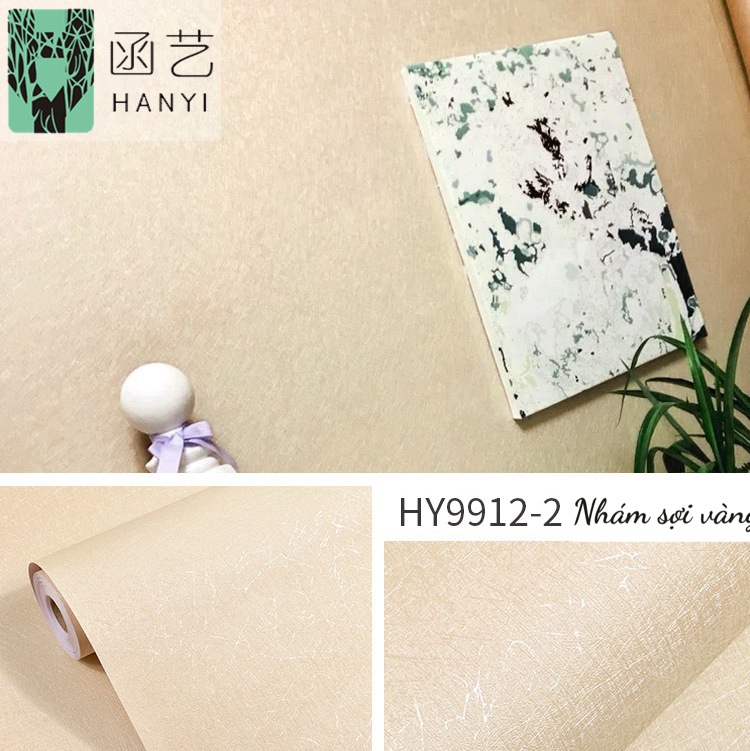 Cuộn 1 Mét Giấy Dán Tường Khổ 45cm Có Keo KS003 - Nhám Sợi Châu Âu