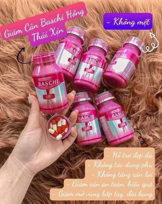 giảm cân Baschi hồng Thái Lan chính hãng lọ 40 viên