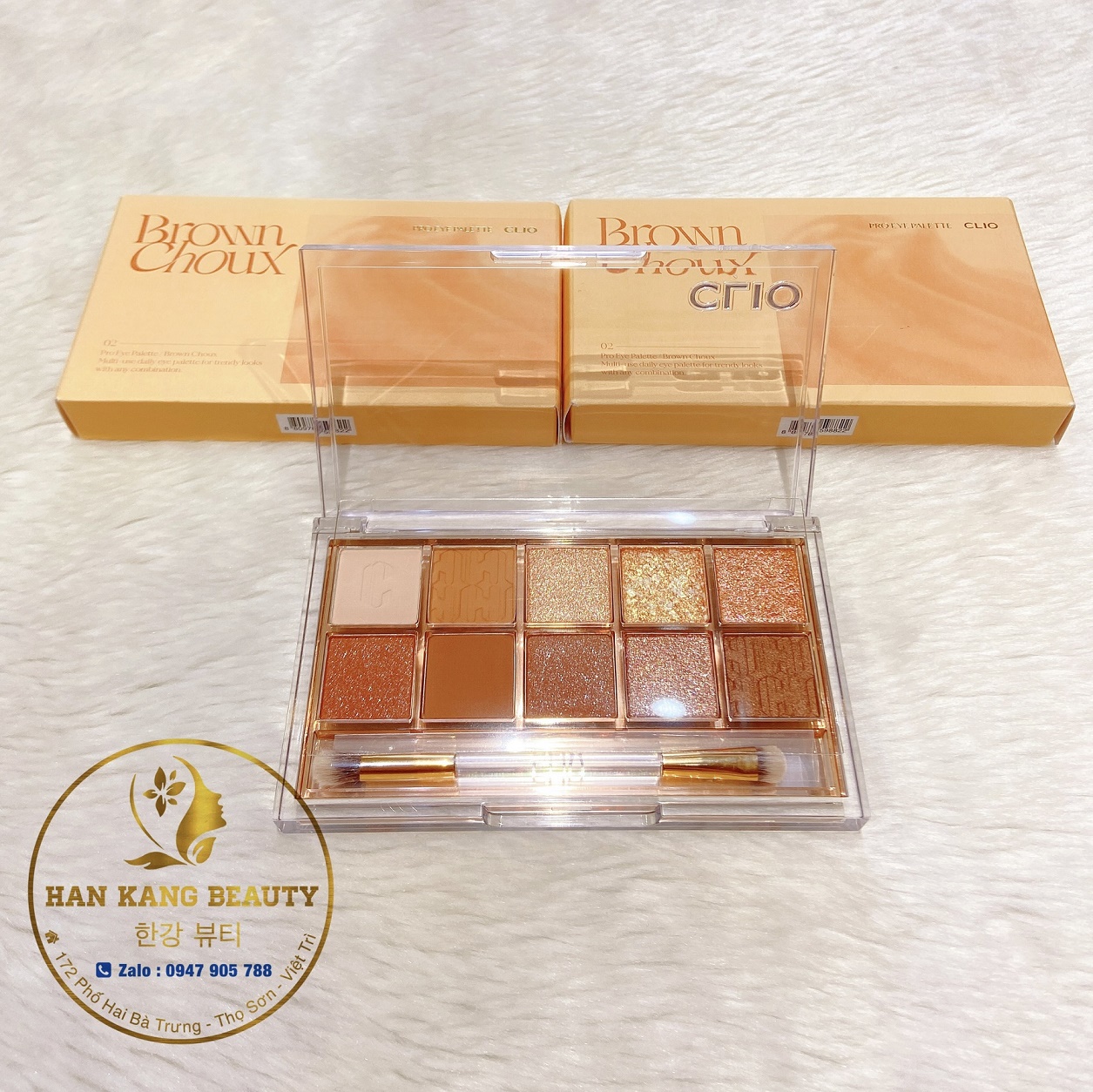 Bảng mắt Clio Pro Eye Palette – No.02 Brown Choux (mẫu mới)