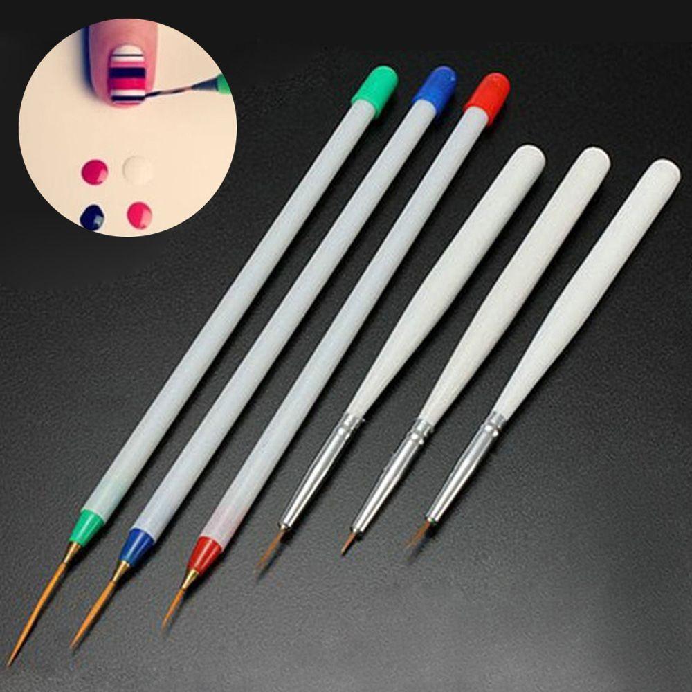 [HCM]Set 6 cây cọ vẽ móng nét nhỏ