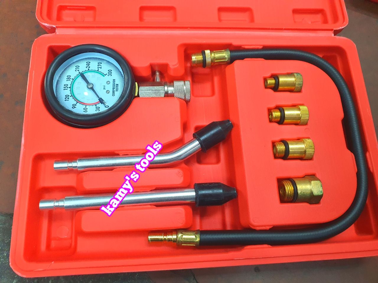 Đồng Hồ Đo Áp Suất Buồng Đốt Động Cơ Bơm Xăng Xe Ô Tô Xe Máy Trigoldte