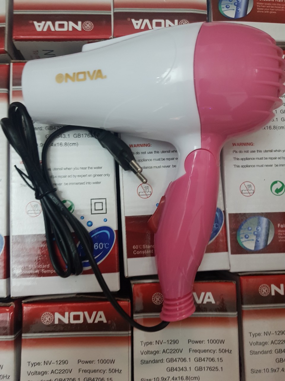 Máy sấy tóc mini 2 chế độ Nova