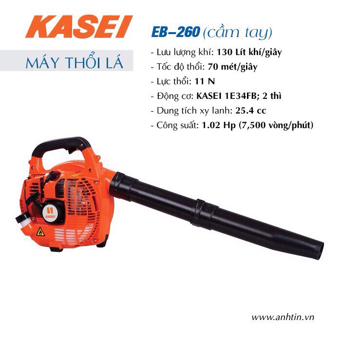 Máy Thổi Lá, Thổi Bụi Kasei EB-260 Gọn Nhẹ, Siêu Bền