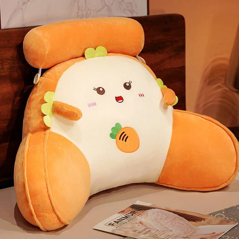 XINLANYASHE lumbar cushion office pillow pad lumbar pillow backrest pad Cushion, back pillow, seat cushion, cute bear shape, soft for office