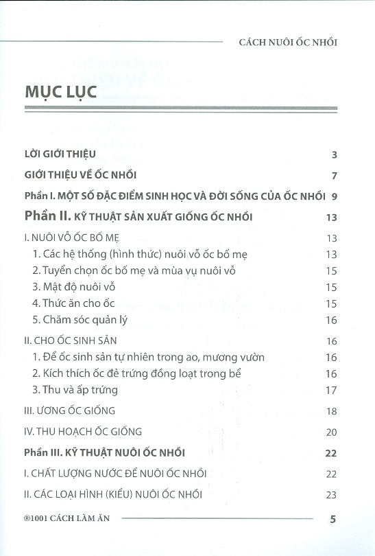 Cách nuôi Ốc nhồi (Ốc bươu)