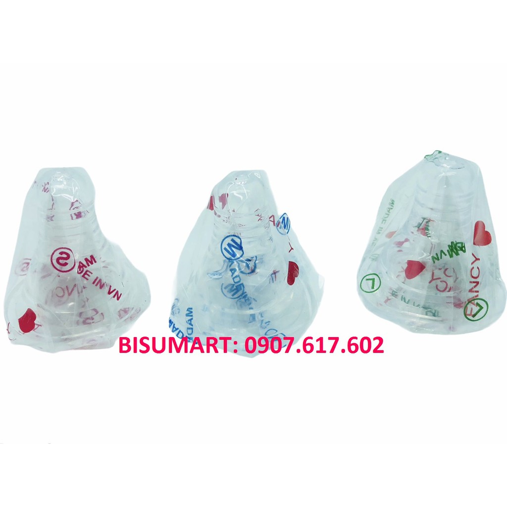 Núm vú cổ hẹp Silicone siêu mềm FANCY size S M L