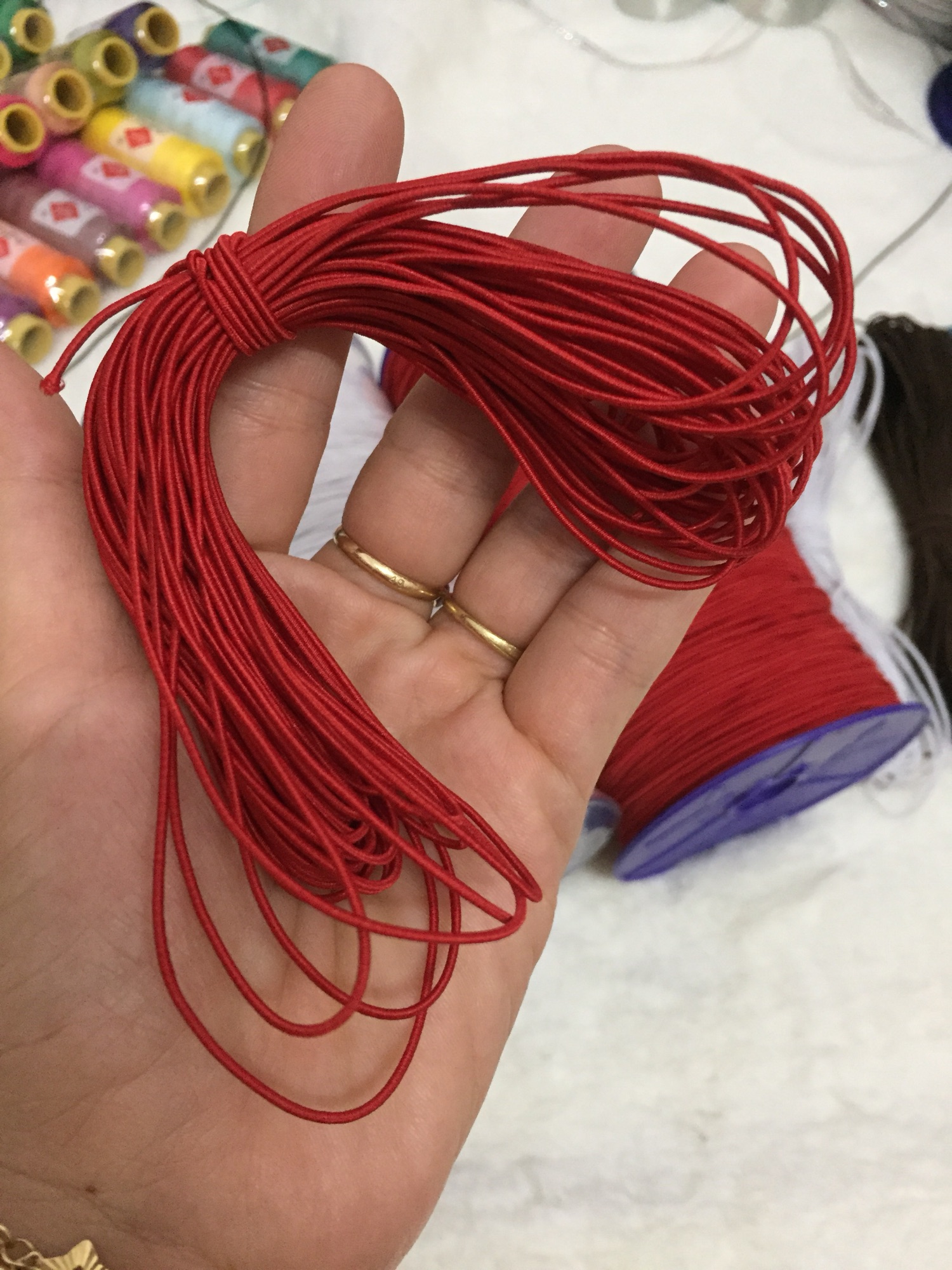 [HCM]Thun Vải Sợi Tròn Co giãn Size 1mm (10m)