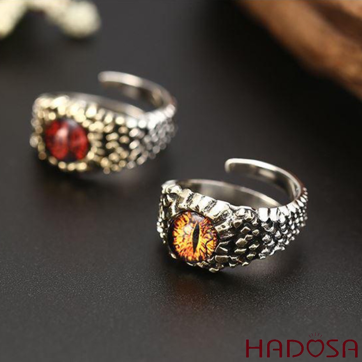 Nhẫn bạc thái 925 mắt rồng