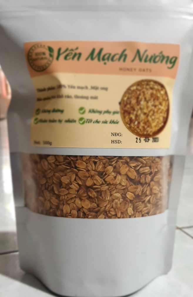 Yến mạch nướng mật ong - 500g