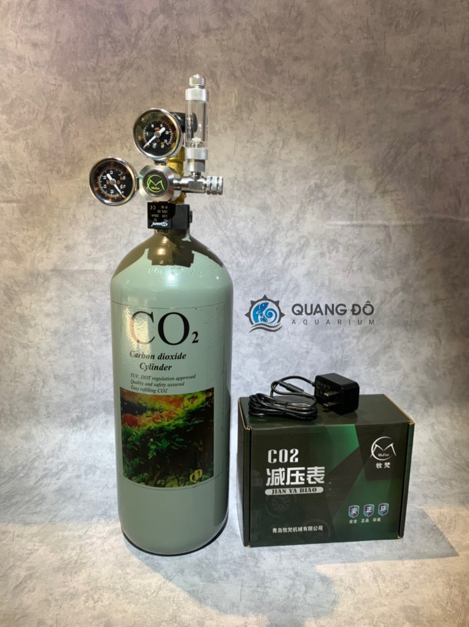 Bình Co2 Sắt 3Kg Mới - Bình Co2 3Kg Thủy Sinh
