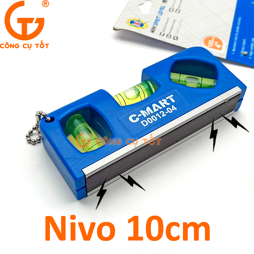 Thước thủy nivo có từ c-mart d0012-04 10cm