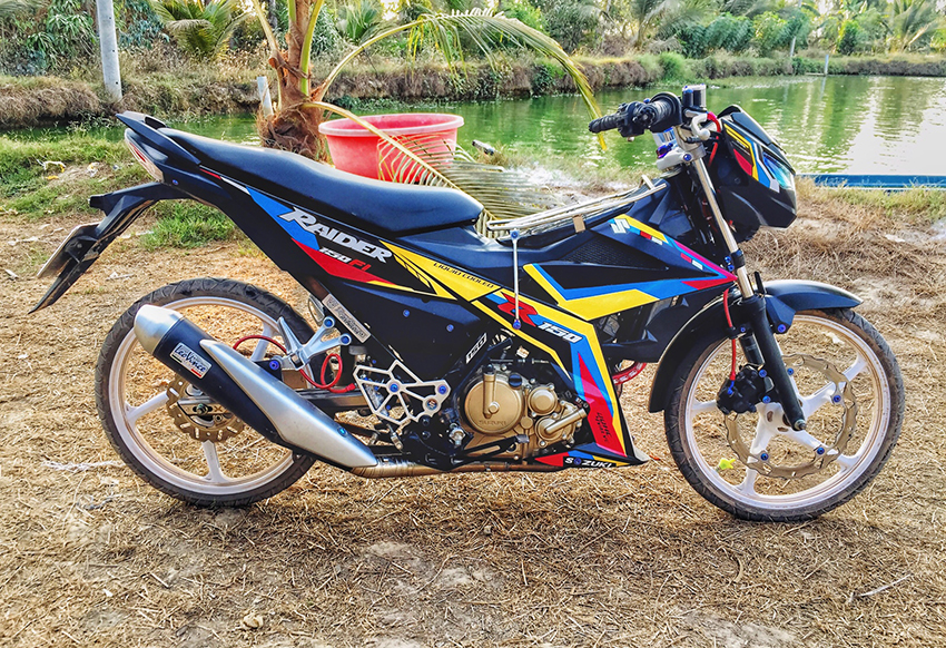 Tem rời raider fi vàng hồng xanh thái lan tặng tem dán xi nhan