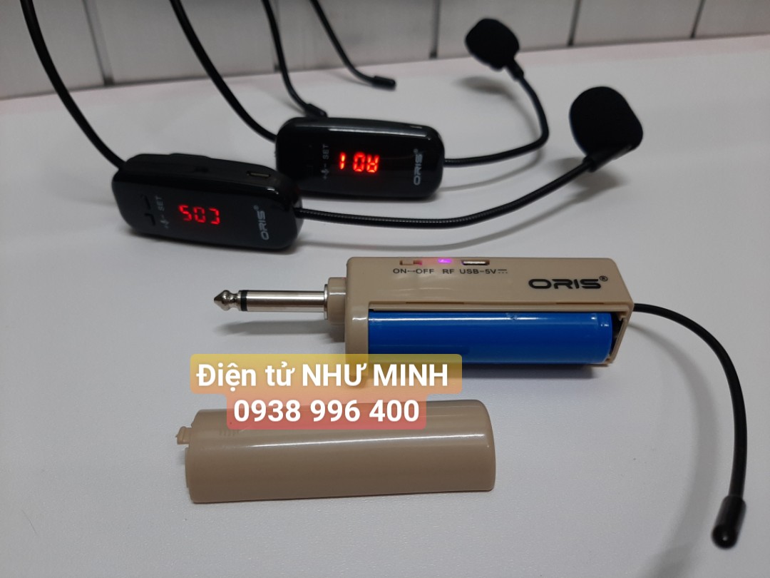 [HCM]Micro đeo tai không dây 2 người UHF ORIS 998