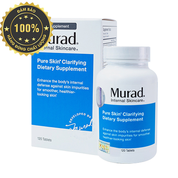 [HCM]Viên Uống Giảm Mụn Murad Pure Skin Clarifying Dietary Supplement 120 viên