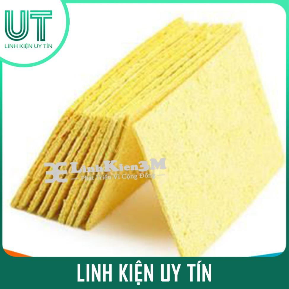 Bọt biển chùi mỏ hàn 6x6 cm (Loại Xịn )