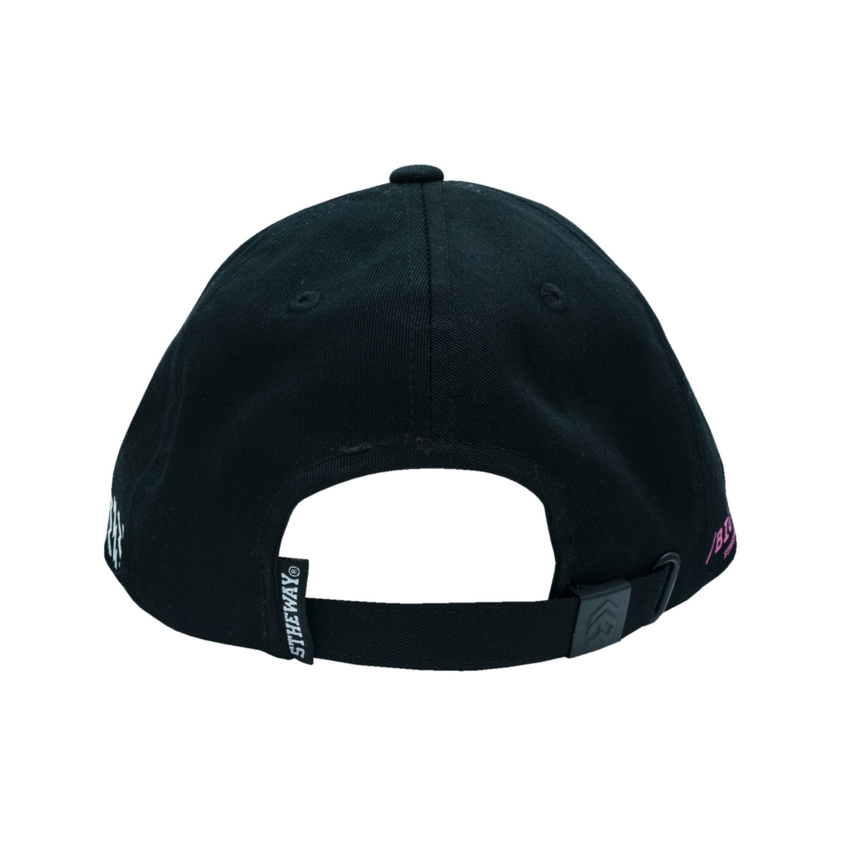 5THEWAY® /oval/ UNSTRUCTURE WASHED DAD CAP™ in BLACK aka Nón Lưỡi Trai Đen