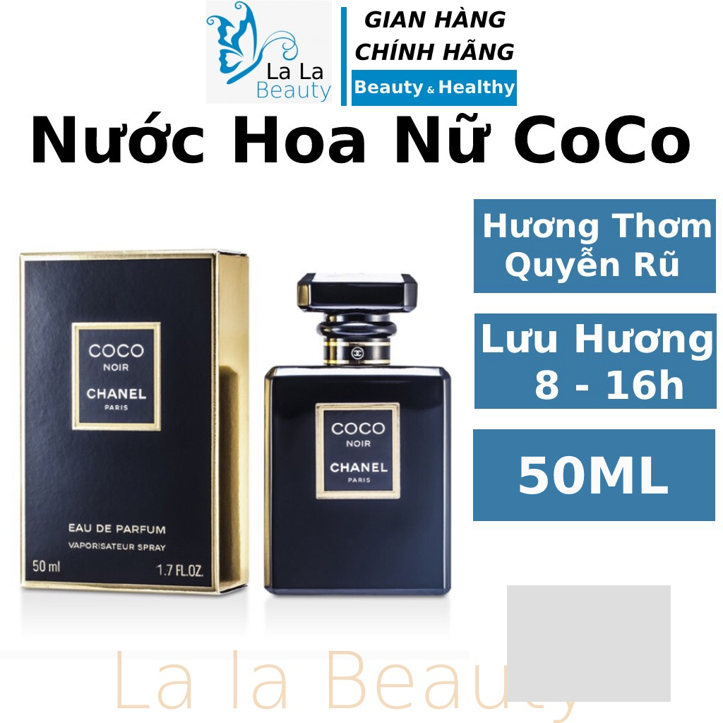 Nước hoa nữ CoCo Noir Chanel 50ML dầu thơm lâu, lâu phai mini chính hãng  mùi hương học sinh sexy nhẹ nhàng LaLa Cosmetics 