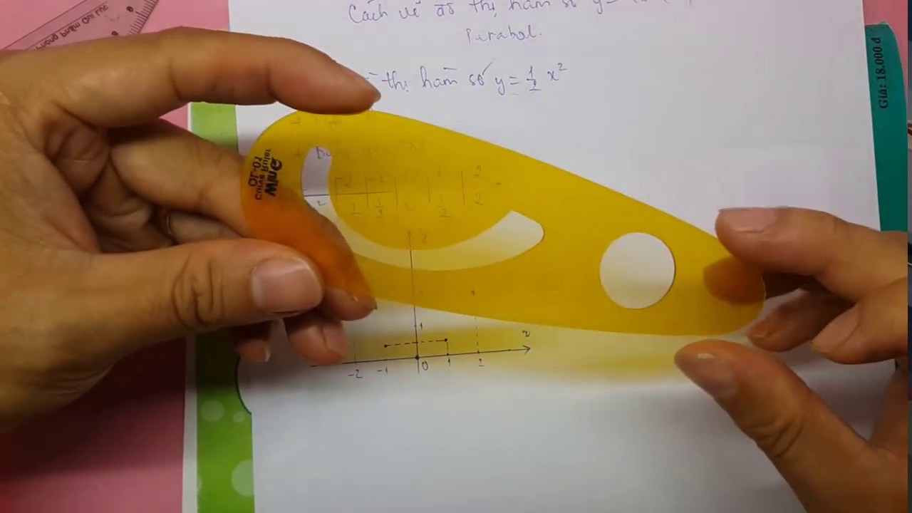 Cách vẽ Cách dùng thước vẽ parabol siêu đơn giản