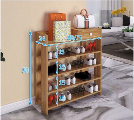 Kệ để giày dép bằng gỗ 5 tầng cao cấp