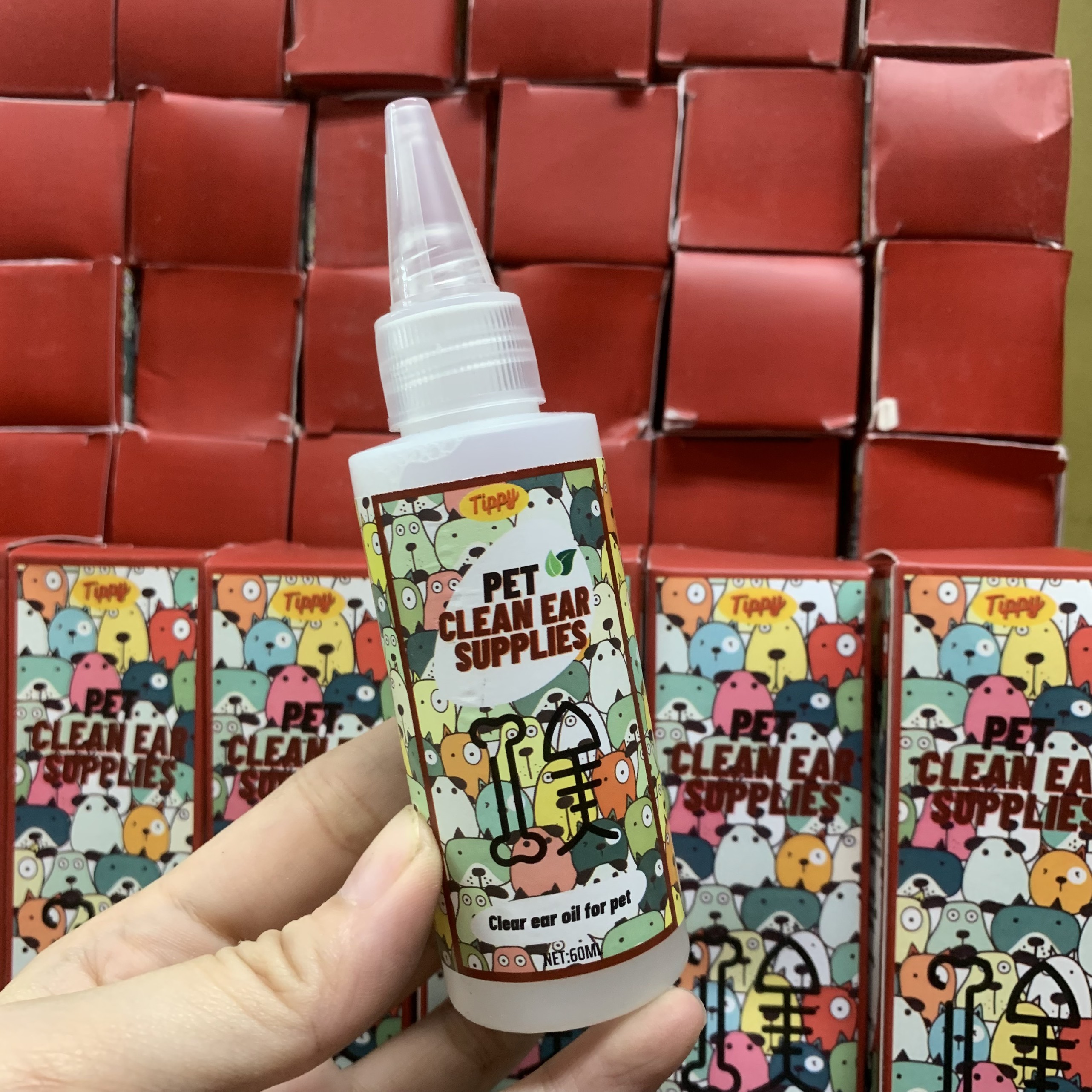 DUNG DỊCH VỆ SINH TAI CHO CHÓ MÈO 60ML