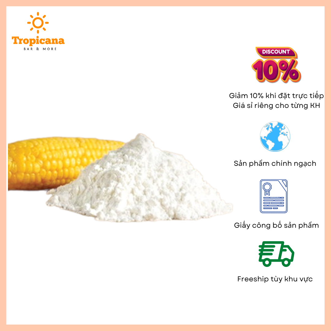 Tinh bột ngô - bột bắp - gói 200 & 500gr