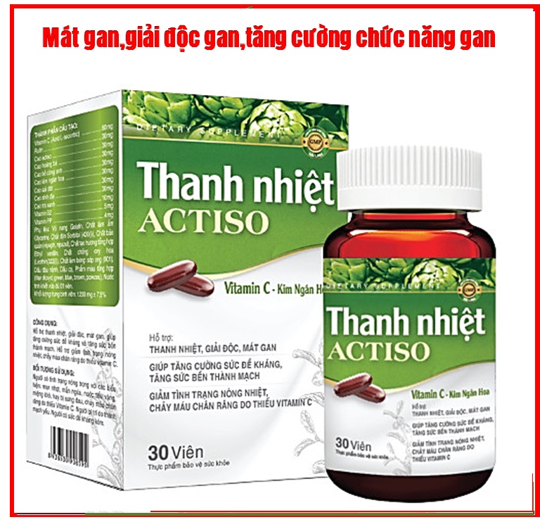 Viên Uống Thanh Nhiệt Actiso giúp Thanh Nhiệt , giải Độc, Mát Gan