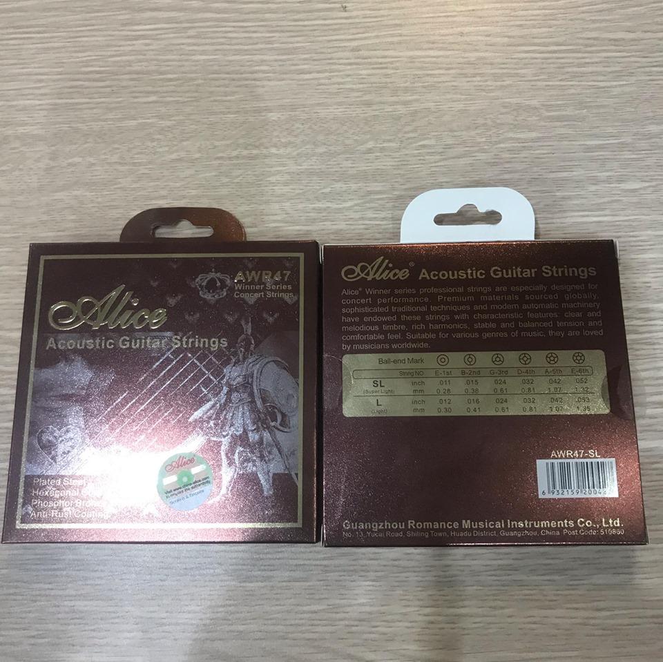 [HCM]Dây đàn guitar acoustic Alice AWR47