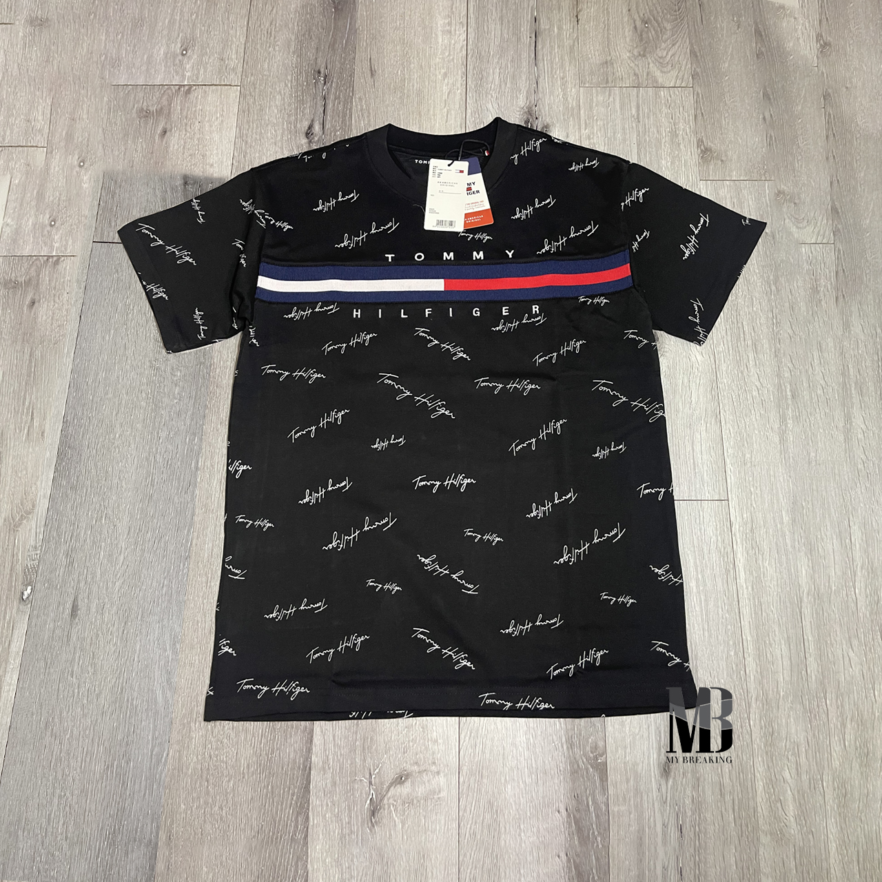 Áo thun T.om.my Hil.fi.ger MB shop, form rộng, unisex MB023