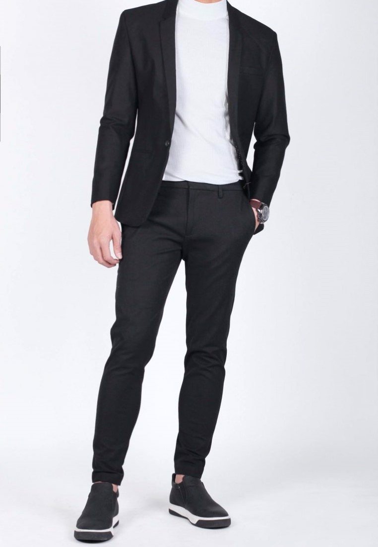 CELEB Áo Blazer Nam Màu Đen