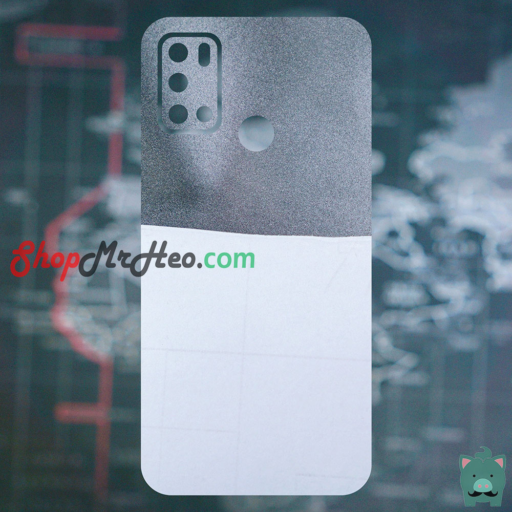 Skin dán mặt sau lưng vân 3d vsmart joy 4 - carbon hình hộp nhám vân da