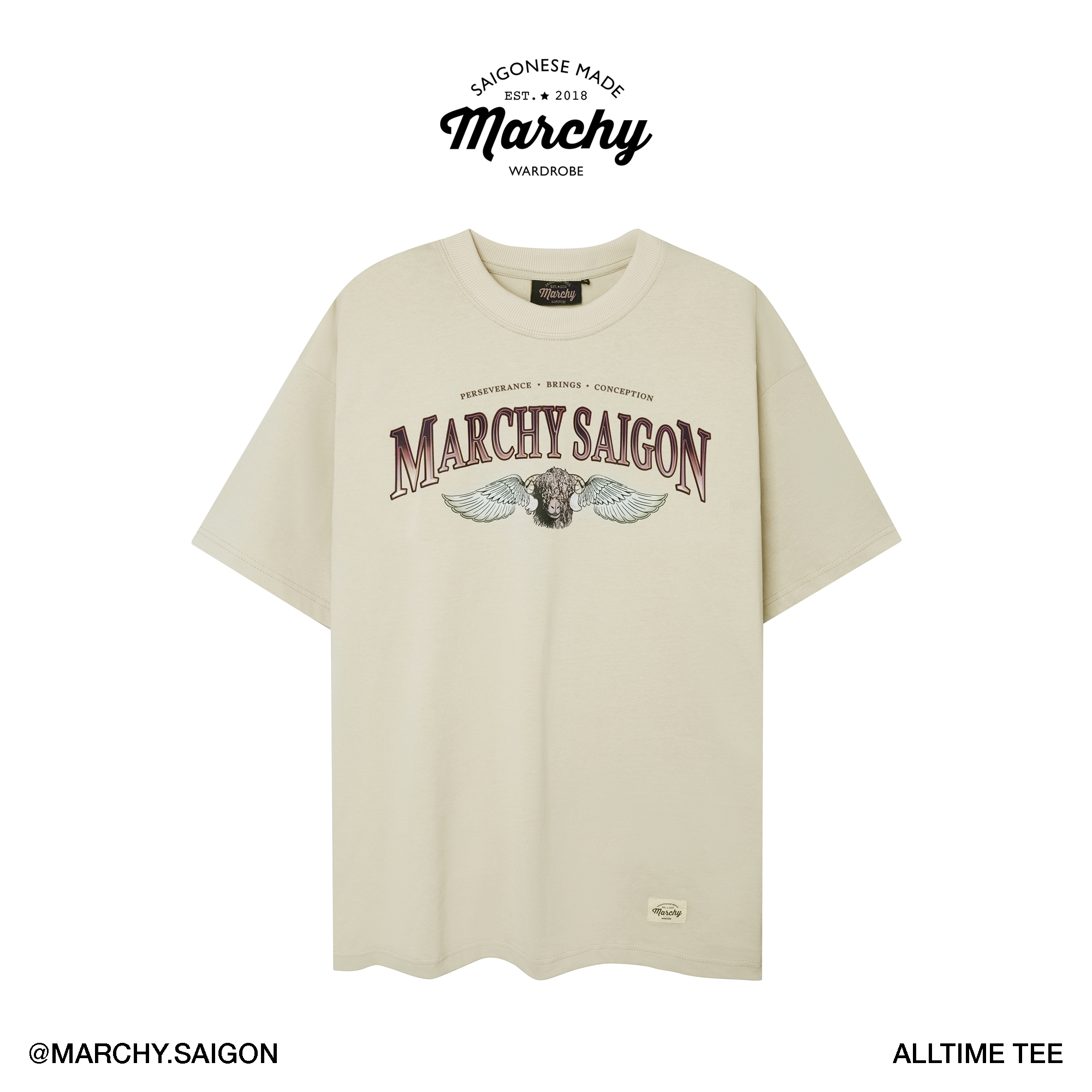[Nhập LazSoHot2- giảm 20% đơn 199k|MARCHY - ALLTIME Tee - Áo thun