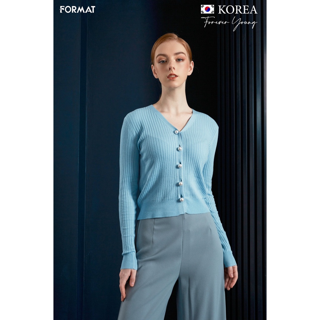 Áo len cardigan FORMAT nữ dài tay B9SWT007J