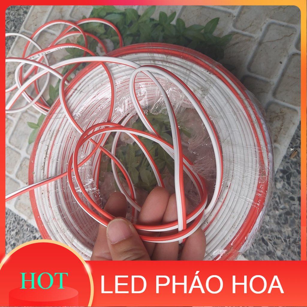 Dây điện súp đôi đỏ trắng 2×0,70 mm