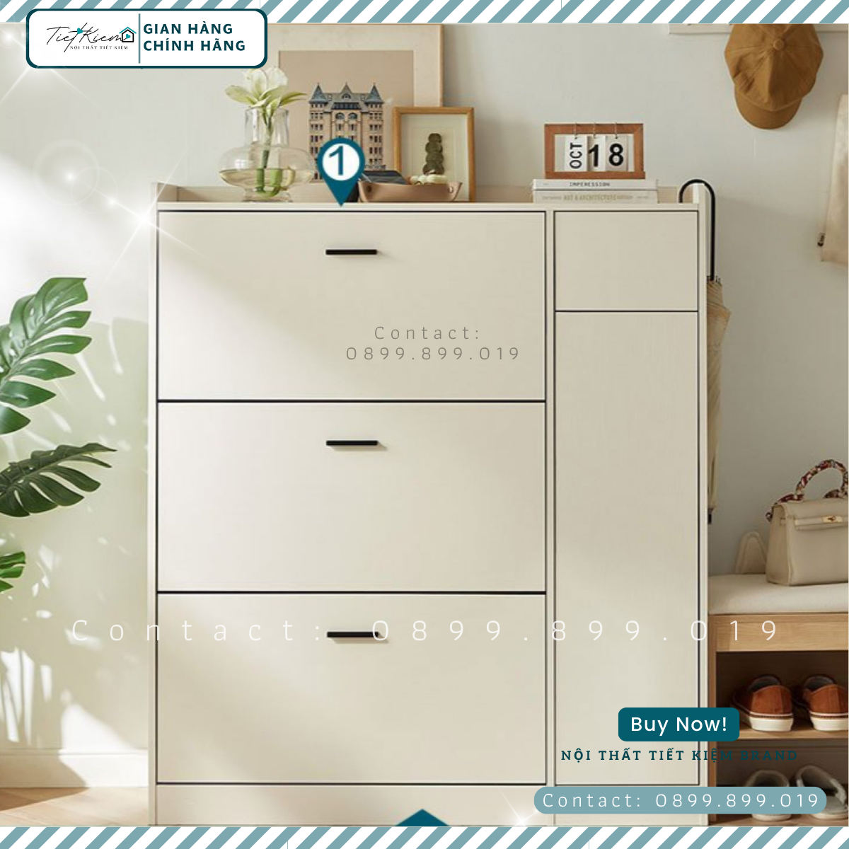 Tủ để giày đẹp thông minh KG15