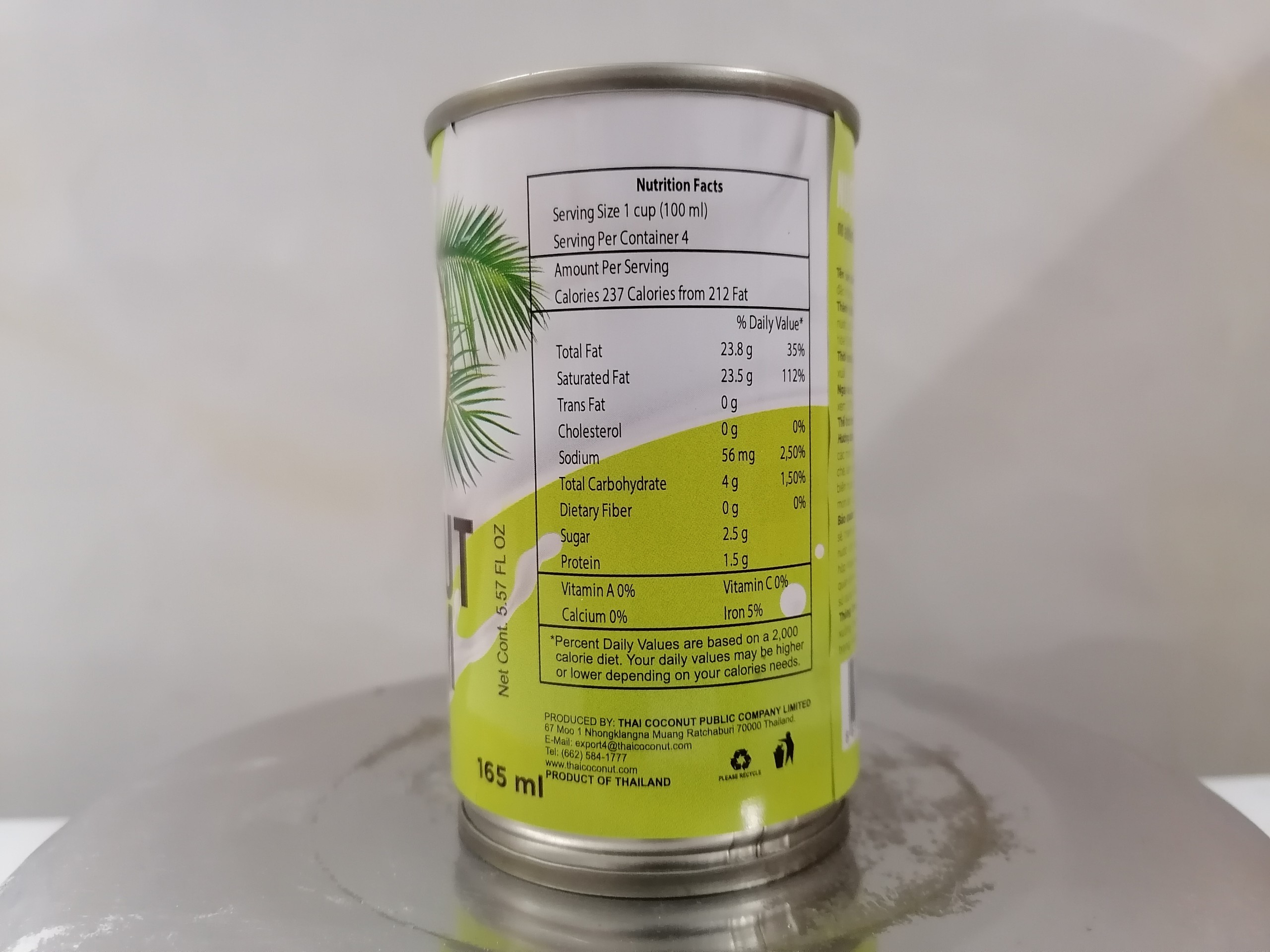 [Hộp Nhỏ 165ml (DỪA XIÊM)] NƯỚC CỐT DỪA ĐẬM ĐẶC [Thailand] EUFOOD Coconut Cream (euf-hk)