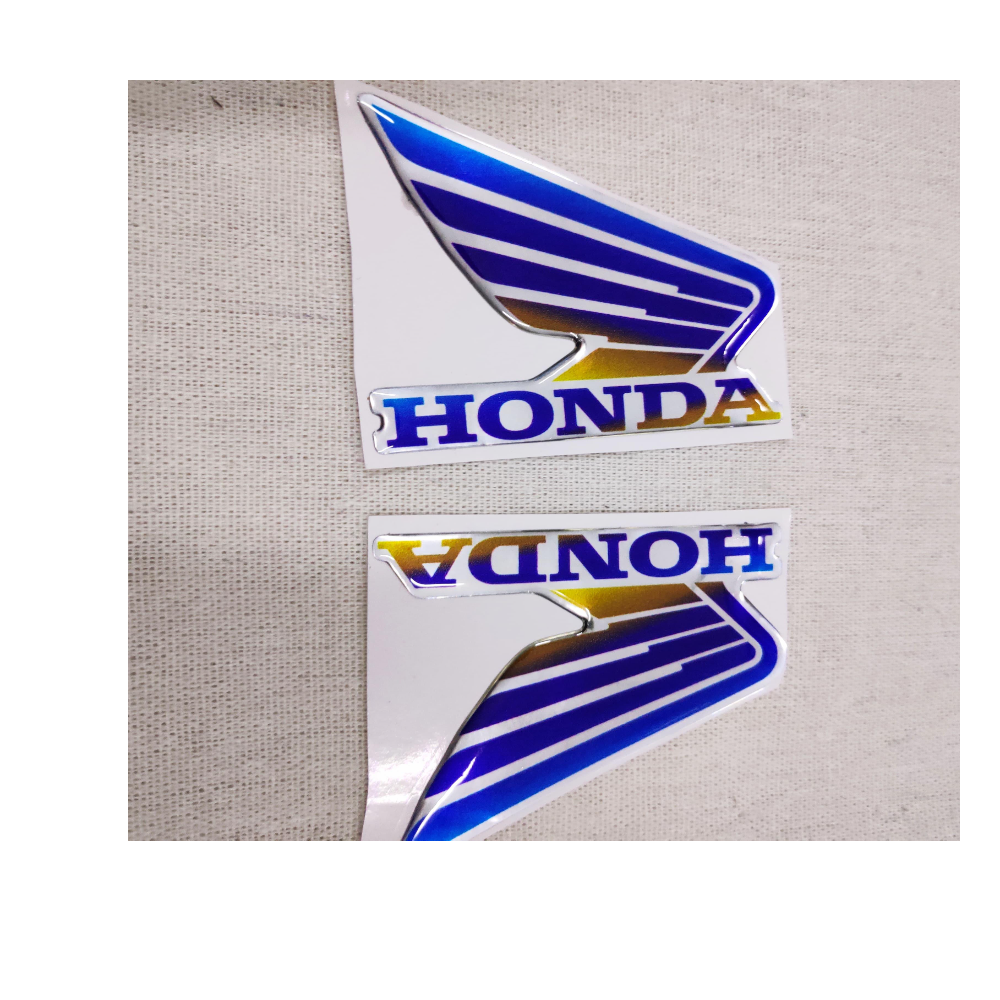 Tem logo honda cánh chim 7 màu nhựa nổi trang trí xe máy siêu nét