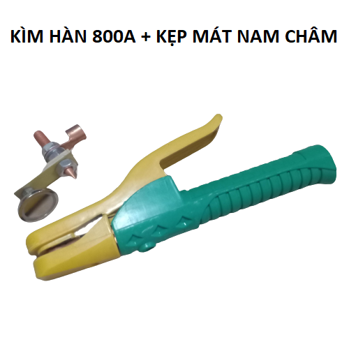 Bộ sản phẩm kìm hàn 800A và kìm mát nam châm