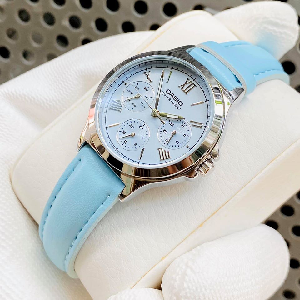Đồng hồ nữ dây da Casio Anh Khuê LTP-V300L-2AUDF