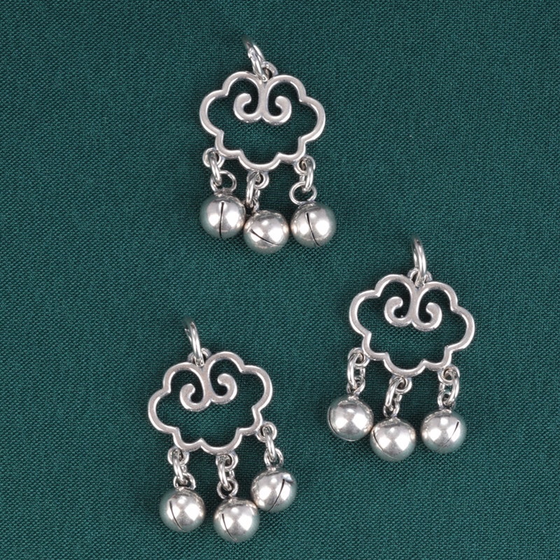 [S925] Charm bạc khánh treo chuông - MH792
