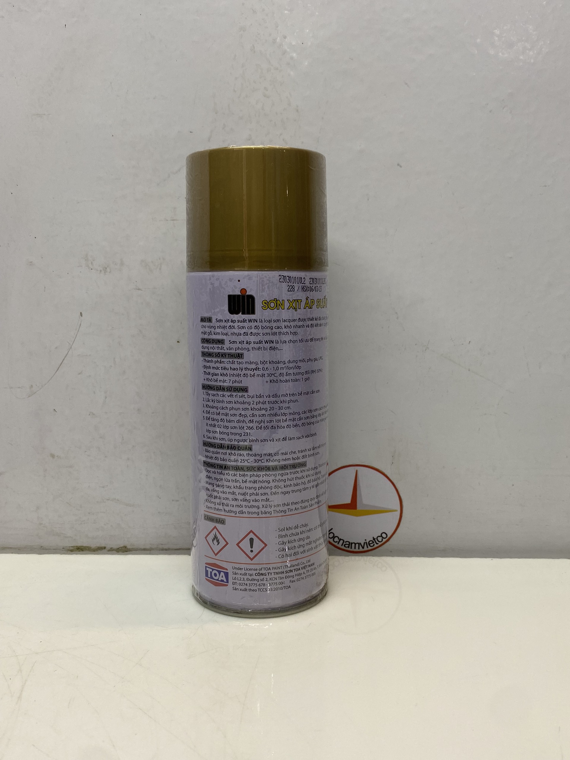 Sơn xịt xe máy Win màu Gold 228 400ml